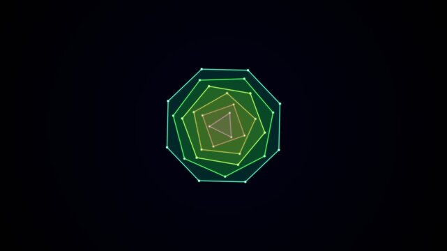 Sacred Geometry Morphing Polygons 4K