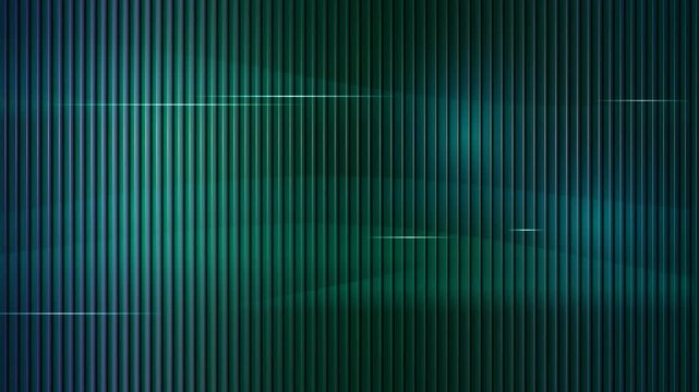 Abstract dark blue and green background with vertical lines and light streaks