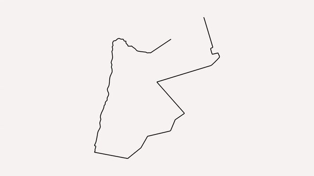 Abstract minimalist line art drawing of a complex geometric path