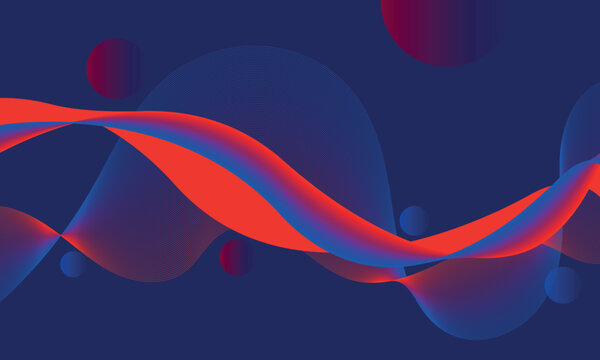 Abstract fluid gradient wave background with glowing liquid lines