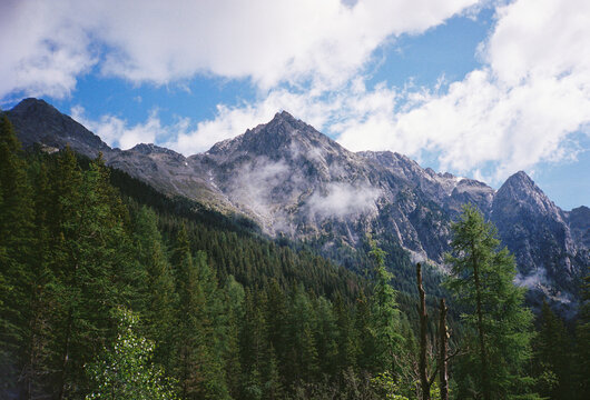 Scenic mountain view in the Dolomites