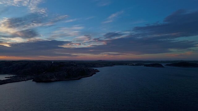Hyperlapse - Aerial view of scenery in Sweden - Scandinavia