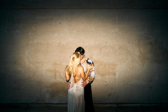 love couple portrait direct flash