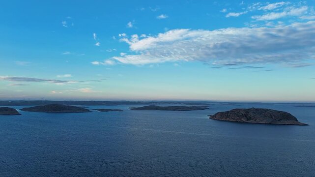 Hyperlapse - Aerial view of scenery in Sweden - Scandinavia