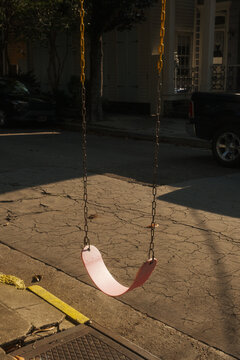 Sidewalk Swing Marigny Neighborhood  New Orleans
