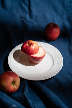 Red-Fleshed Apple Still Life