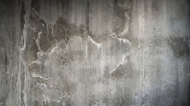 Grunge Concrete Wall Texture with Weathered Stains