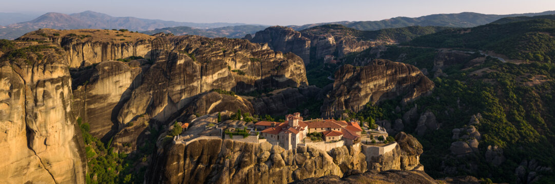 Monastery of the Holy Trinity Meteora Aerial Kalambaka Greece 2