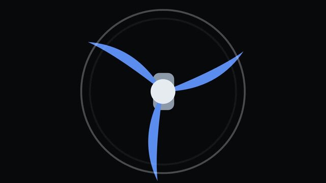Propeller spinning - Space, Flight and Aerospace Rocketry, Spacecraft, Aviation and Flight-Instrument Motion