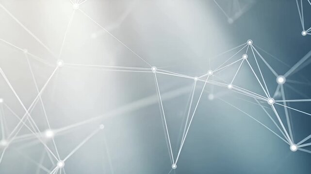 Plexus network dots and lines creating digital motion background connection for global technology communication video clip