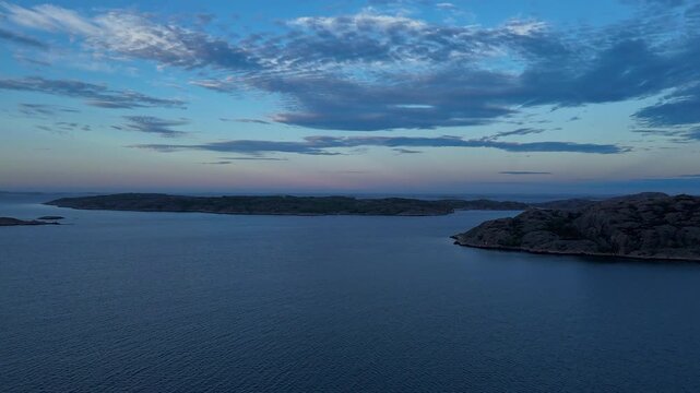 Hyperlapse - Aerial view of scenery in Sweden - Scandinavia