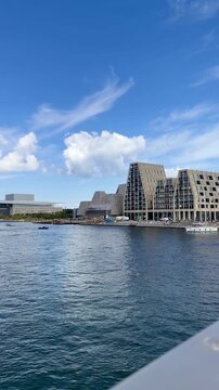 Modern Waterfront Architecture at a Nordic Harbour Vertical
