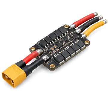 Speed Controller ESC Drone Electronic Circuit Board Isolated on Pure White Background Studio