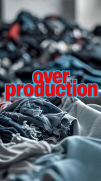 Modern Environmental Problem Overproduction Clothing and Goods, pollution environment AI Generative