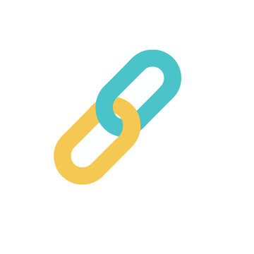 Two interlinked chain links icon