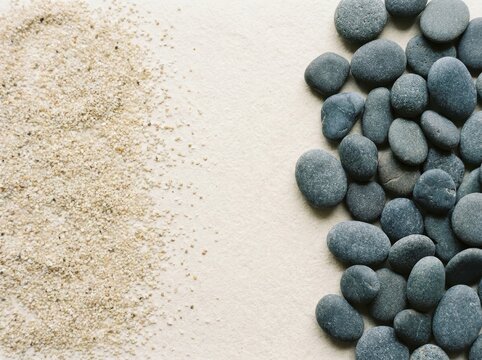 Close Up Of Sand Grains And Pebbles On A Beach, Showcasing Natural Textures And Patterns
