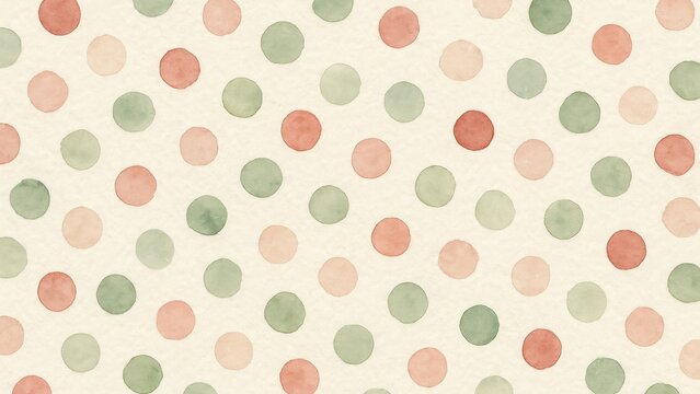 Watercolor polka dot pattern wallpaper.
