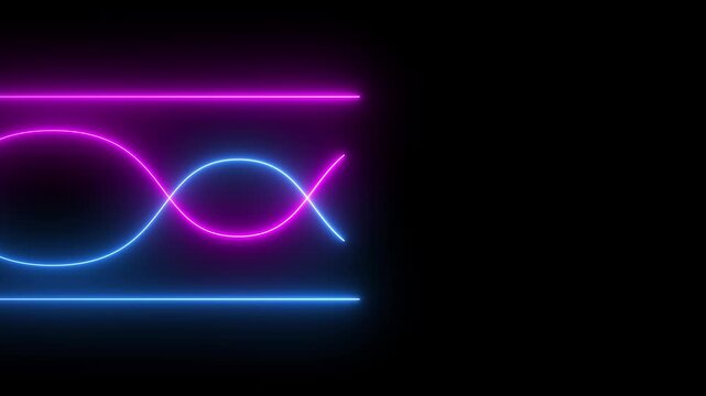 abstract background blue futuristic of Technology adoption life cycle model . neon line animated data transfer .