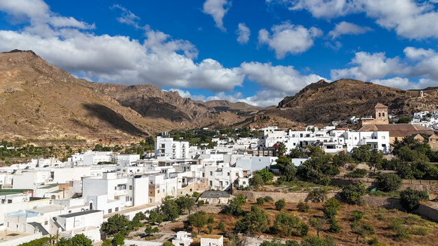 A view of the picturesque village of N&iacute;jar, Almer&iacute;a, Andalusia, Spain, in daylight