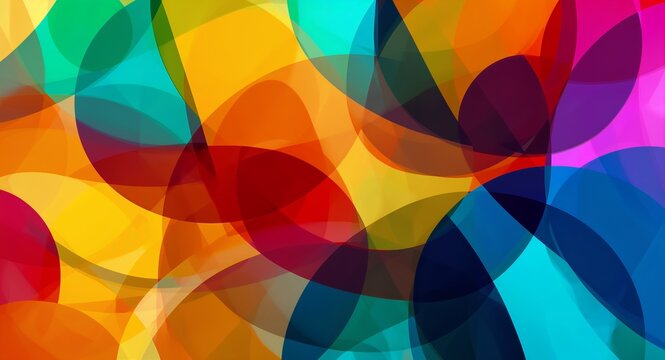 An abstract representation of a chemical distributor with vibrant colors and overlapping � Diversity and Inclusion Concept for Multicultural Workforce