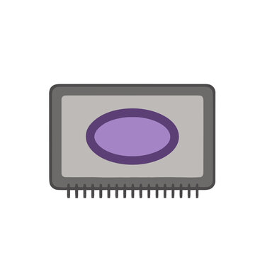 Computer processor chip icon