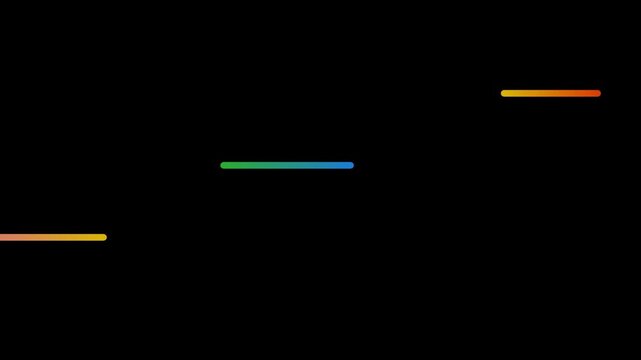 Three colorful horizontal lines on black background