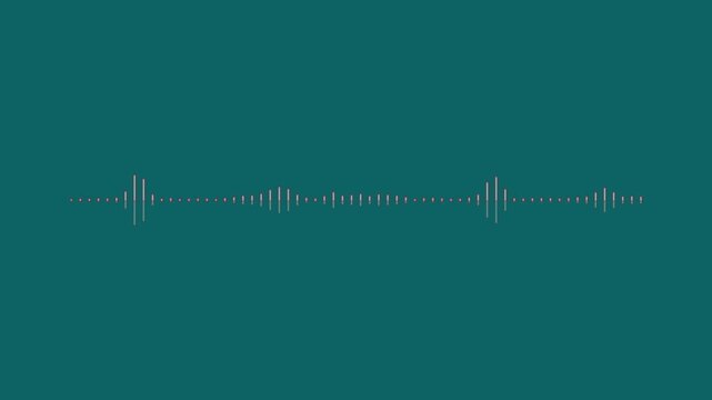 Minimalist audio equalizer bar with sound levels
