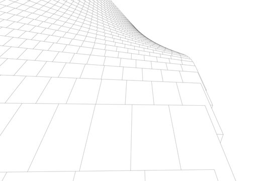 architecture building abstract vector illustration