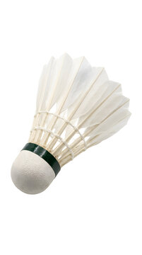badminton shuttlecock isolated on white background