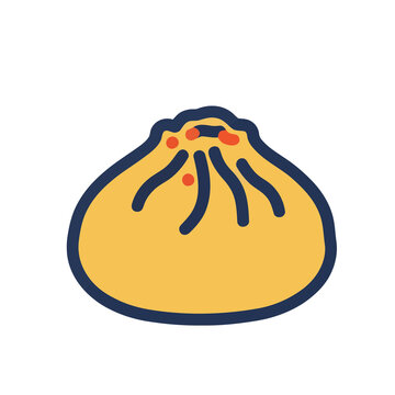 Stylized Dumpling Icon
