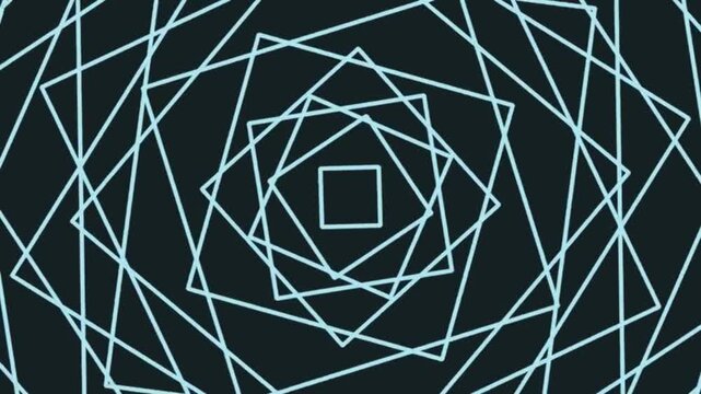 Abstract Geometric Spiral Visual Exploreing Light Lines in Dark Studio