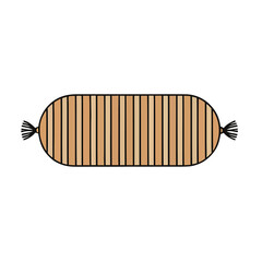 Stylized Sausage Shape with Stripes © deren