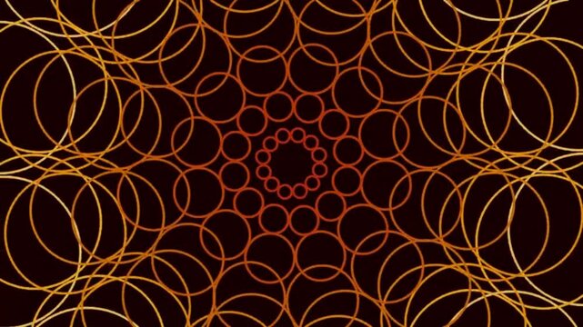 Geometric Patterning Visuals Inward Radiating Circles Creating Hypnotic Ring Design