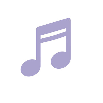 Purple musical note symbol