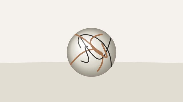 Abstract knot morphing on 3D sphere