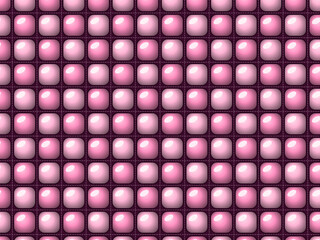 Obraz premium Shiny Puffed Quilt Cells Dimensional Textile Design