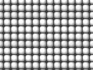 Obraz premium Shiny Puffed Quilt Cells Dimensional Textile Design