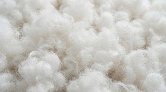 Soft white cotton fluff texture