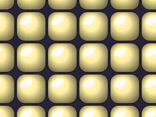 Obraz premium Squishy Tufted Cushion Grid Modern Abstract Pattern