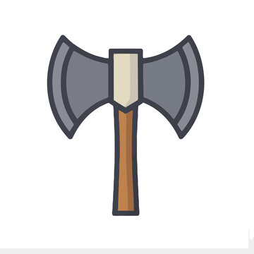 Double headed axe illustration