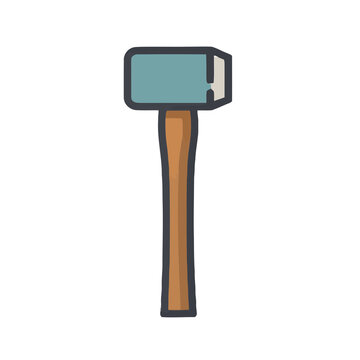 Sledgehammer isolated on transparent background