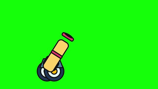 Animated rolling toy car loop sequence