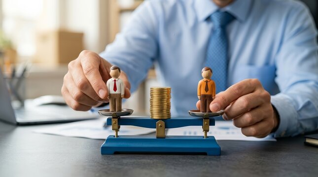 Fair compensation based on contribution addressing wage gap equality and performance based reward system.