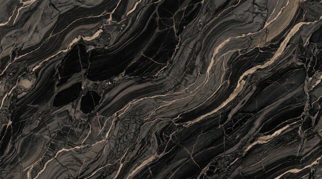 Stone marble Luxurious black marble texture with gold veins for design