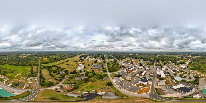 panorama over Walnut Cove North Carolina 