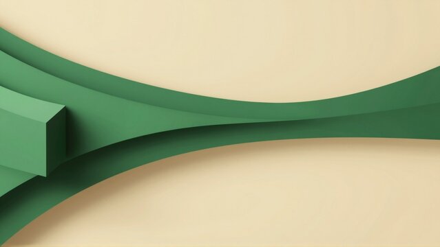 abstract background beige green color scheme background has curved shape creates sense depth dimension side large green rectangle slightly larger than rest background rectangle placed right side