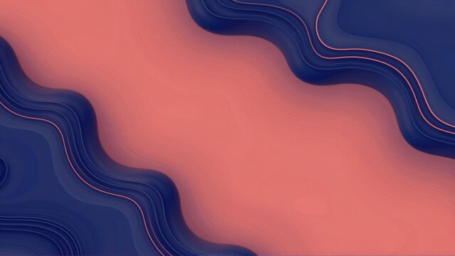abstract background gradient effect background divided into two colors pink blue pink color side while blue color middle right side three curved lines form wave like pattern lines different shades