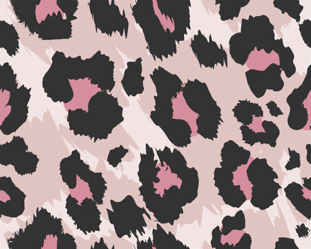 exotic repeating leopard design vector