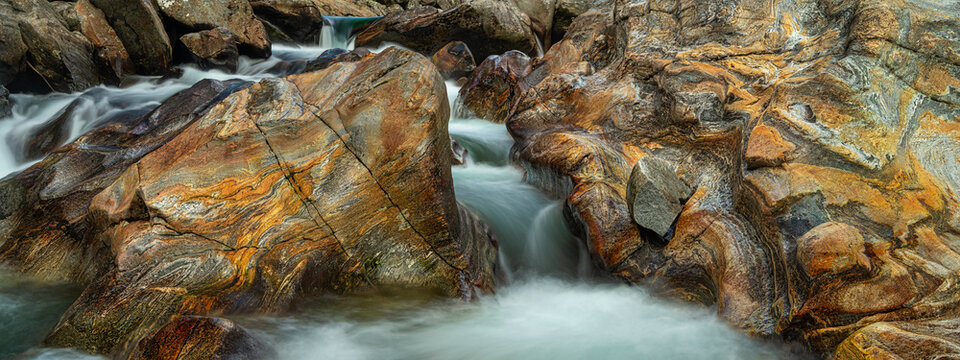 Magical Verzasca River in Lavertezzo &ndash; Wild Emerald Waters in the Verzasca Valley, Ticino, Switzerland