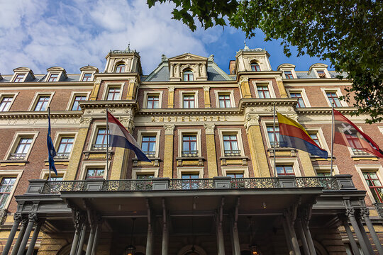 InterContinental Amstel Amsterdam Hotel (usually Amstel Hotel, 55 luxury Rooms, 24 Suites), five-star hotel with unique location on bank of river Amstel. Amsterdam, The Netherlands. September 12, 2026